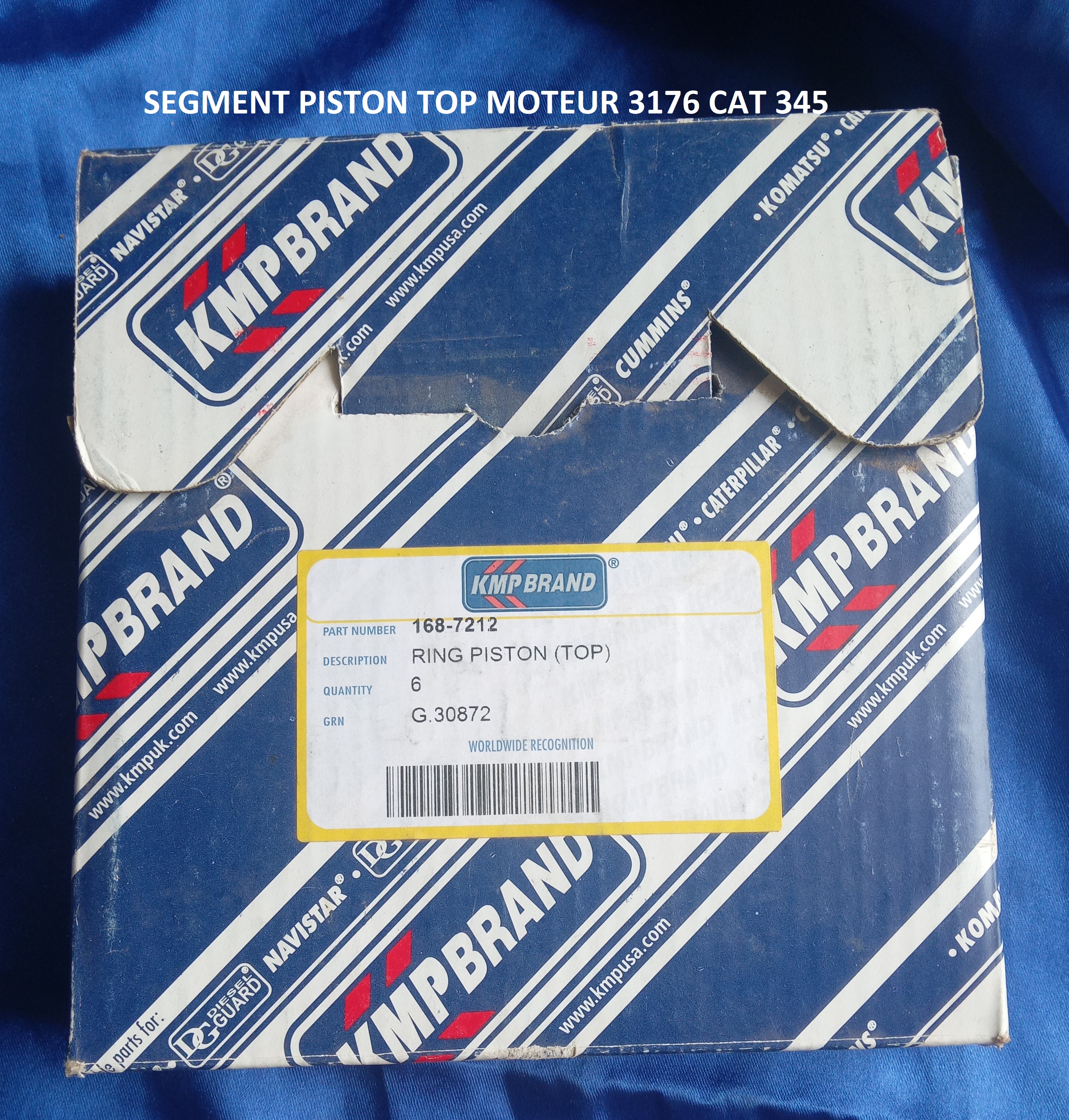 SEGMENT PISTON TOP MOTEUR 3176 CAT 345B