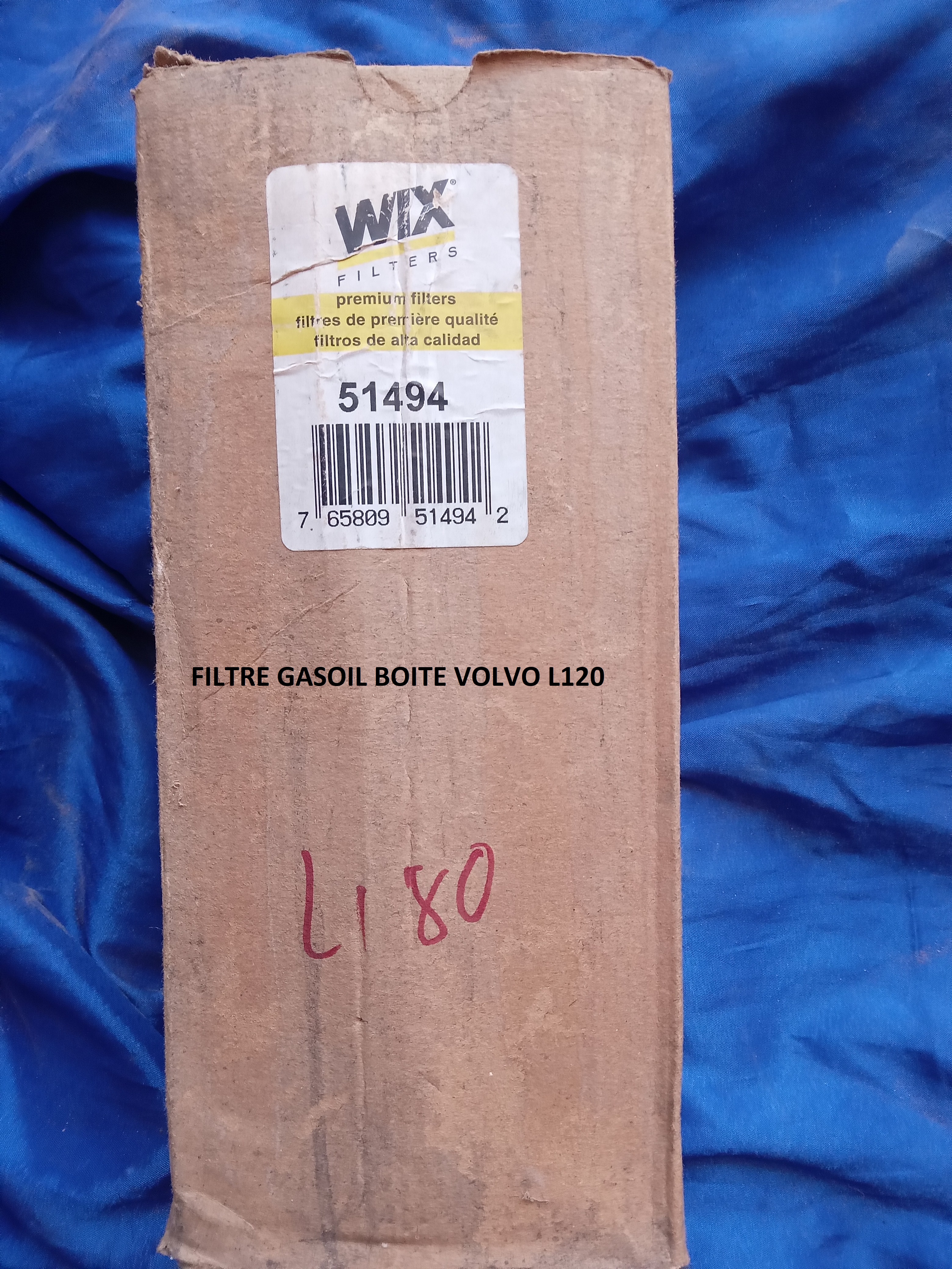 FILTRE GASOIL BOITE VOLOV L120